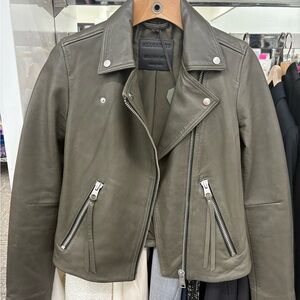 All Saints Dalby Leather Jacket